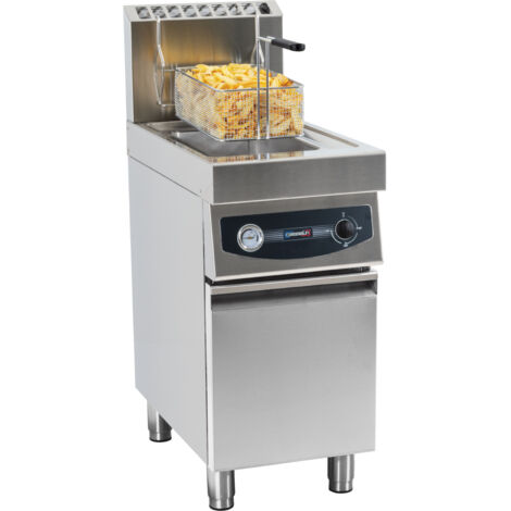 Friteuse gaz avec soubassement 17 litres - Casselin