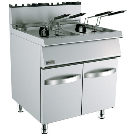 Friteuse Gaz Sur Soubassement Fermé, 2x15 Litres - Virtus