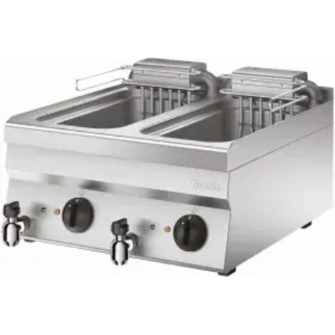 Friteuse inox double électrique 2 x 10 Litres, à poser, 18 000 W, 400 V - TRI