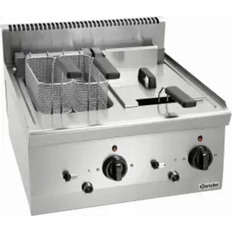 Friteuse inox double électrique 2 x 8 Litres, 12 600 W, 400 V - TRI