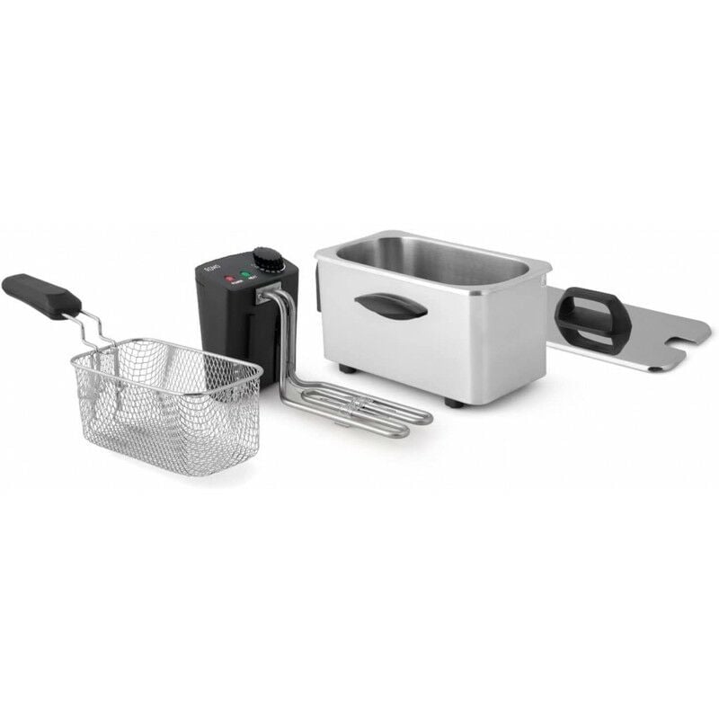 Romo - Friteuse électrique 2000W 3,5L en Acier inoxydable. Filtre à huile. Lavable au lave-vaisselle