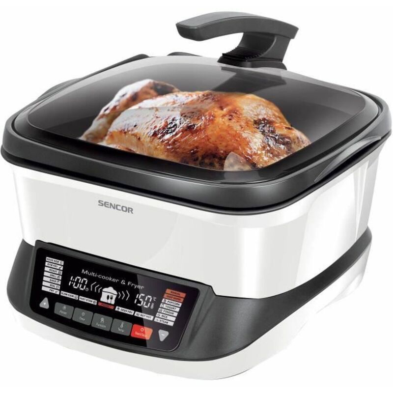 Sencor - Friteuse multifonctionnelle sfr 9400WH - 1800 w - 4,8 l - Blanc