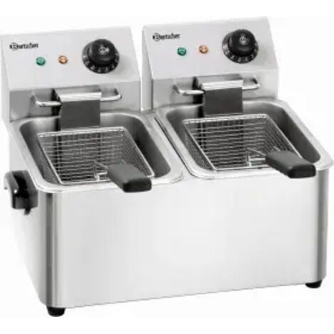 Friteuse professionnelle - 2 cuves de 4 litres - Bartscher