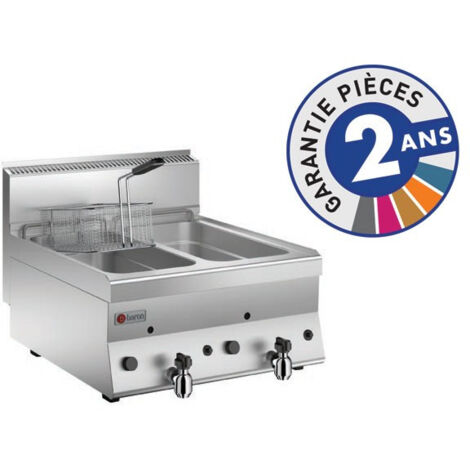 Friteuse professionnelle à gaz - 2x 8 litres - Gamme 650 - Baron
