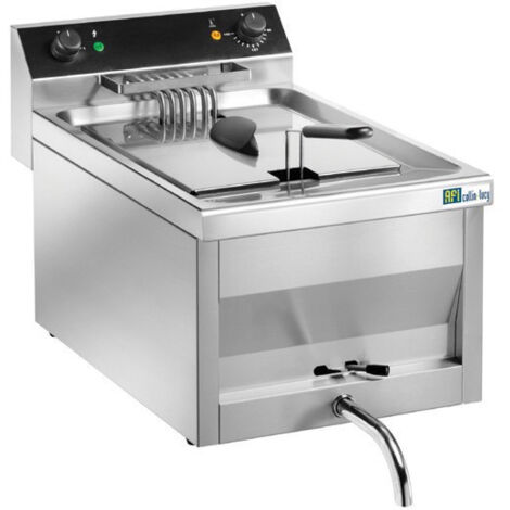 Friteuse Professionnelle à Poser Electrique en Inox avec Robinet de Vidange - 12 L - AFI Collin Lucy