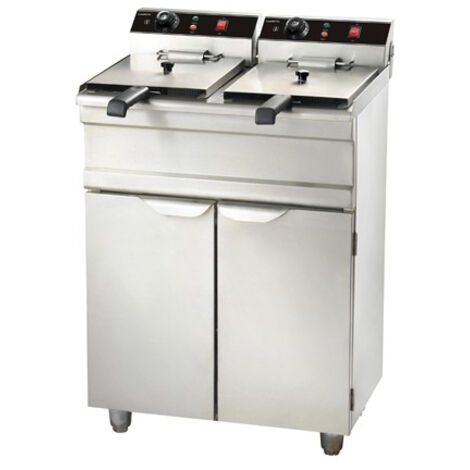 Friteuse professionnelle électrique - 2 x 9 litres - 2x 3,3 kW - Combisteel