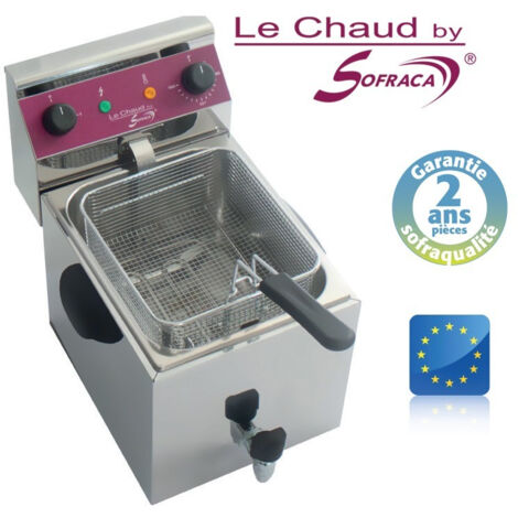 Friteuse professionnelle électrique à poser - 8 Litres - Sofraca