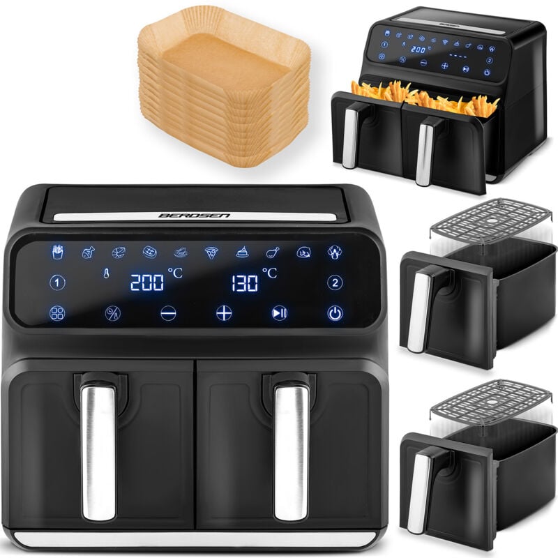 Friteuse sans gras BD-653, noir et argent