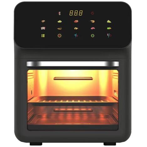 HOMCOM heteluchtfriteuse 3 L 1300W met 12 menu's LED-display Mand met HOMCOM heteluchtfriteuse 3 L 1300W met 12 menu's LED-display Mand met