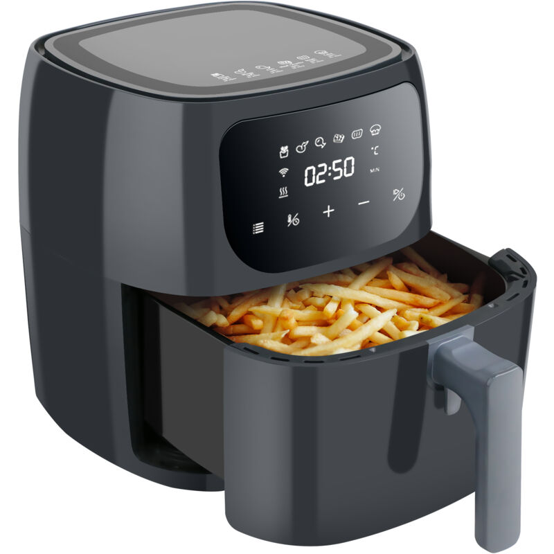 Magicfox - Friteuse Sans Huile 6L, Technologie PerfectCook et Friteuse à air chaud Circulation 360° avec écran Tactile lcd, Température réglable