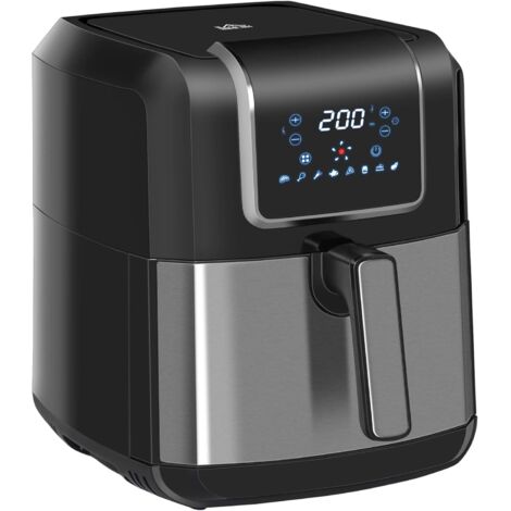 Friteuse sans huile à air chaud 1700W 6,5L avec 8 Programmes