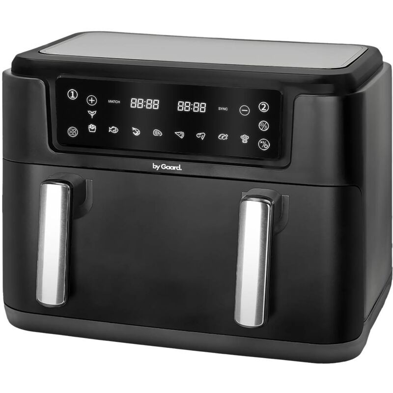 Friteuse sans huile Air fryer 10 Litres 2 Bacs 2400W Friteuse à air chaud sans pfas