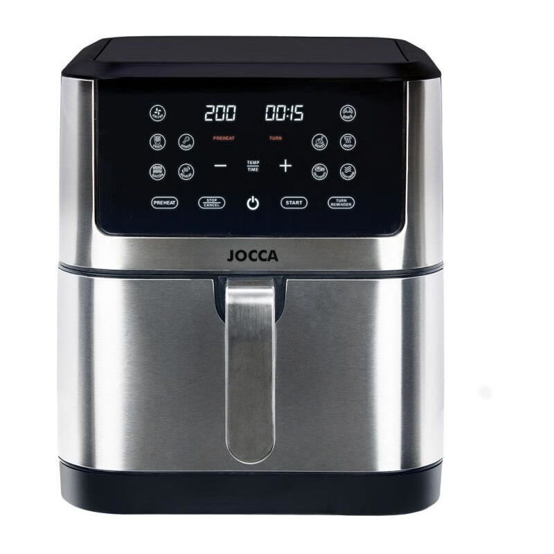 Jocca - Friteuse sans huile 2193 - 8L - 1800 w - 30,3 x 38,3 x 35,1 cm - Acier inoxydable