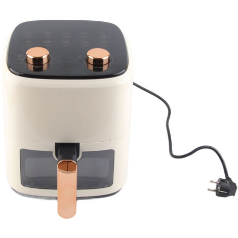 Friteuse sans Huile Multifonction 5.5L Grande Capacité, Cuiseur à Air Automatique pour Cuisine Maison avec Fenêtre de Visualisation