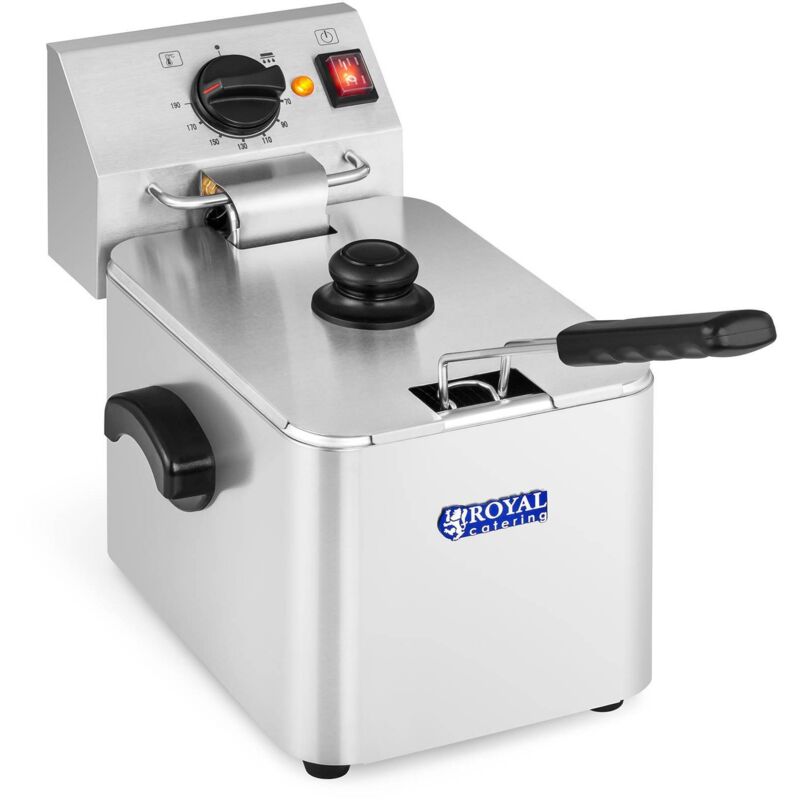 ROYAL CATERING  Friteuse &eacute;lectrique - 8 litres - Thermostat EGO RCEF 08E-EGO