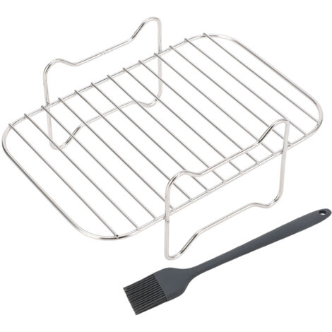 Frittierrost aus Edelstahl, mehrstufiger Ständer für Dörrgerät und Toaster, kompatibel mit Ninja Foodi DZ201 und DZ401