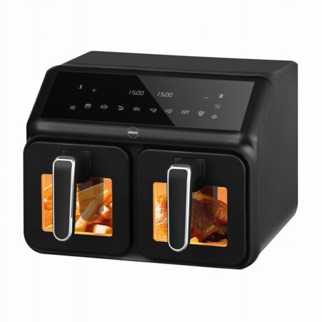 Frittura Sana e Leggera: Friggitrice Doppia Senza Olio da 2200 W, Capacit� di 8 litri con Display LED