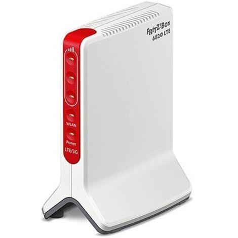 FRITZBox 6820 LTE (v3) INT router inalámbrico Gigabit Ethernet Banda única (2,4 GHz) 4G Rojo, Blanco