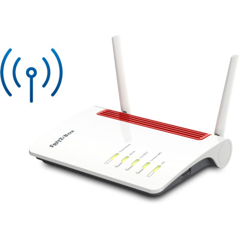 FRITZBox 6850 LTE routeur sans fil Gigabit Ethernet Bi-bande (2,4 GHz / 5 GHz) 3G 4G Rouge, Blanc
