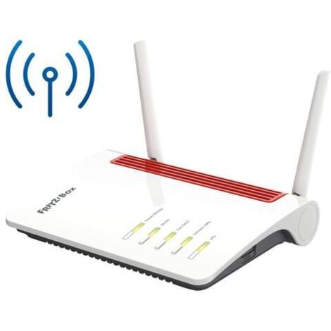 FRITZBox 6850 LTE WLAN-Router Gigabit Ethernet Dual-Band (2,4 GHz/5 GHz) 3G 4G Rot, Weiß