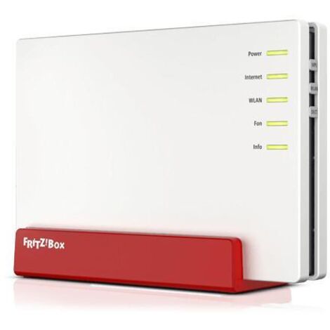 FRITZBox 7583 VDSL Router Wireless Dual Band (2,4 GHz / 5 GHz) con Gigabit Ethernet, Supporto 3G/4G, Colore Rosso e Bianco