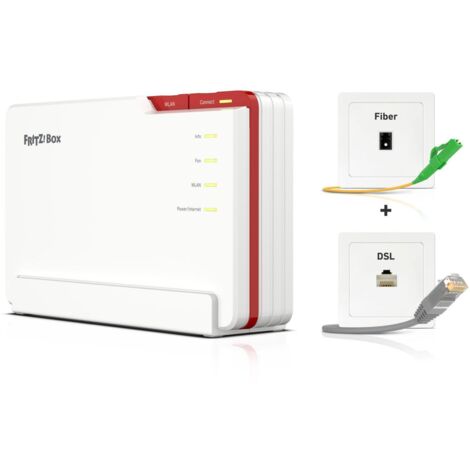 FRITZBox COMPUTER SYSTEMS routeur sans fil 2.5 Gigabit Ethernet Tri-bande (2,4 GHz / 5 GHz / 6 GHz) Blanc