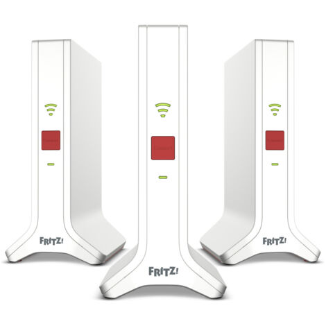 FRITZRepeater FRITZ Mesh Set 4200 3-pack Edition Inter Ripetitore di rete 4200 Mbit/s Rosso, Bianco