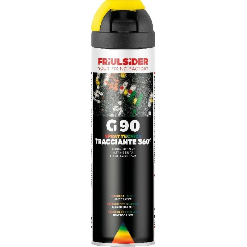 Image of Marker spray tracciante 360 gradi fluo giallo 500ml Friulsider g9005