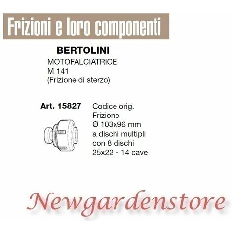 Frizione dischi multipli motofalciatrice M141 compatibile  BERTOLINI 15827