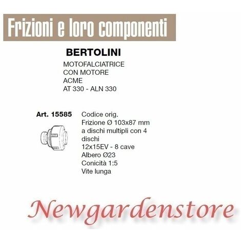 Frizione dischi multipli motofalciatrice motore ACME AT330 ALN BERTOLINI 15585