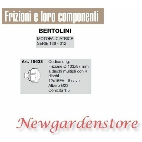 Frizione dischi multipli motofalciatrice serie 136 312 BERTOLINI 15633 8cave