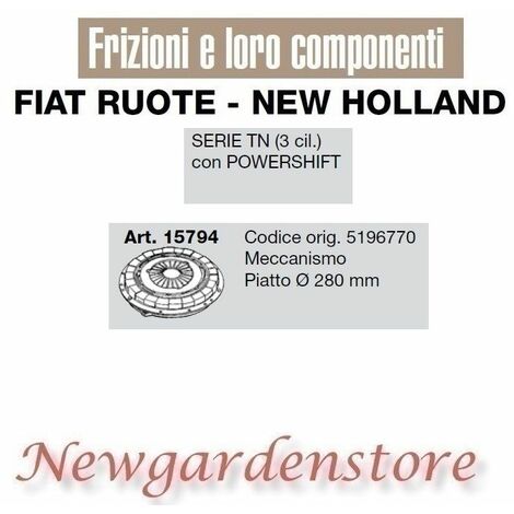 Frizione meccanismo trattore serie TN POWERSHIFT FIAT NEW HOLLAND 15794 5196770
