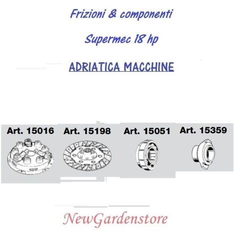 Frizione monodisco disco manicotto cuscinetto ADRIATICA MACCHINE SUPERMEC 18HP 3. Cuscinetto 15051