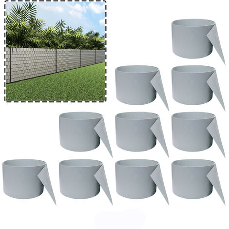 Froadp 250x19cm de Hauteur Brise-vue pour Clôtures à Double Barreaux, Universelle Bandes de Privée Protection en PVC Rigide, Pare-soleil Set pour Balcon Écran Jardin