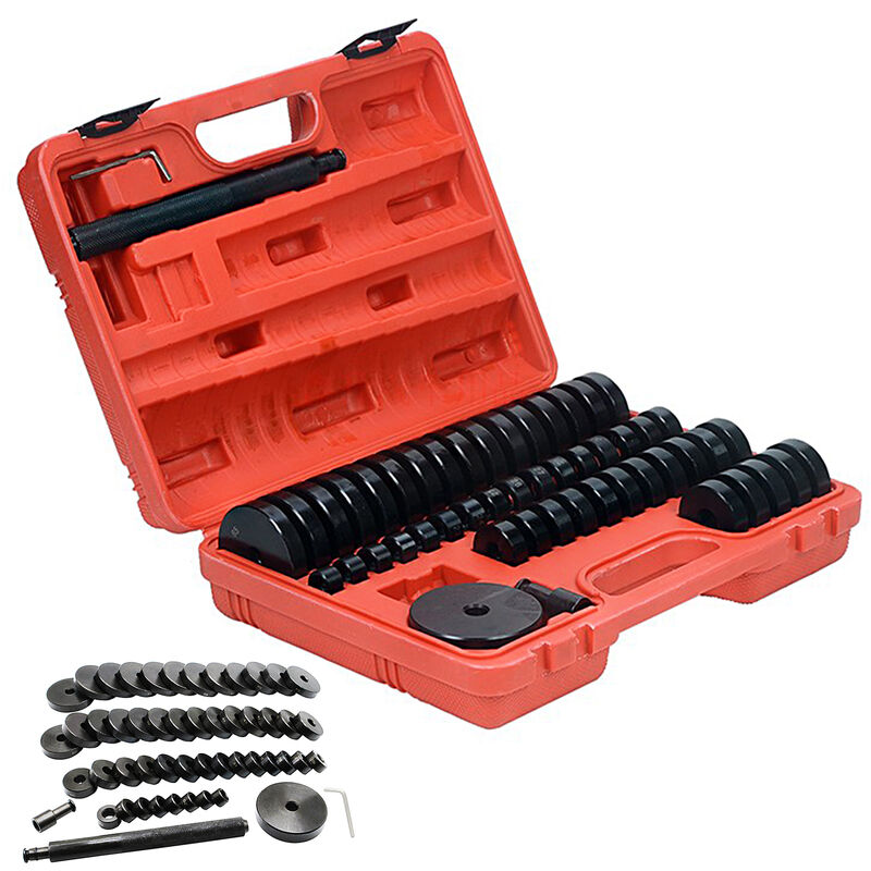 Froadp - 52x Outils pour Roulements de Roue, Jeu d'entraînement pour Rondelles de Montage, 18-65mm Coffret Roulement en Acier Carbone, Set