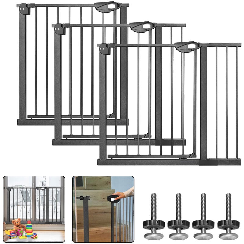 Porte barrière de sécurité Relaxdays - hauteur 70 cm - barrière escalier  enfant 