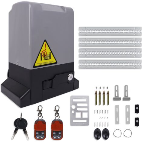 Froadp Kit d'entraînement automatique pour portail coulissant, Ouverture de porte (370W)