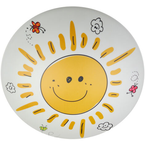 Fröhliche LED Deckenschale SUNNY Deckenleuchte (Ø 35cm) mit bruchsicherem Schirm