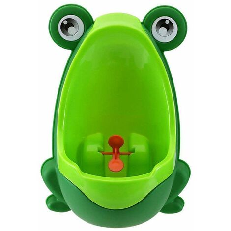 Frog Kids Potty Toilet Niño Urinario para niño Piss Trainer Baño (Verde)