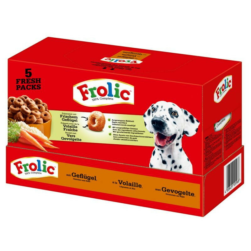 

Pienso Frolic con Buey Tierno para Perros, 5 Unidades 1,5 KG