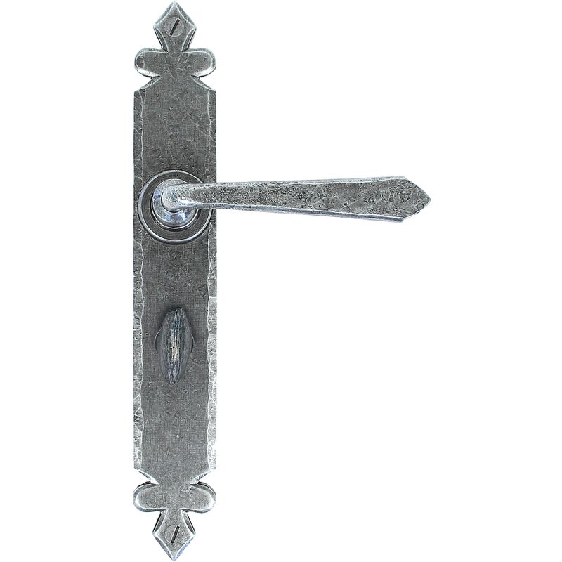 Pewter Cromwell Sprung Lever Bathroom Set