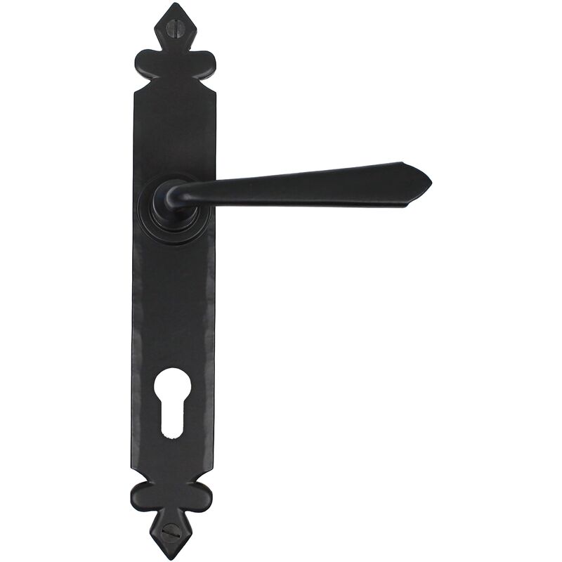 From The Anvil - Black Cromwell Lever Espag. Lock Set