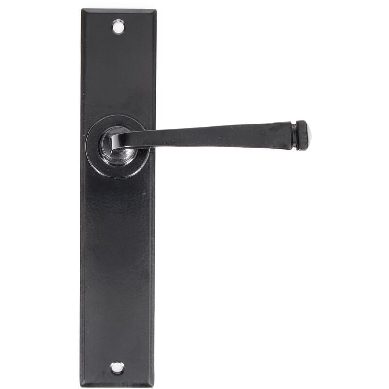 From The Anvil - Black Large Avon Lever Latch Set