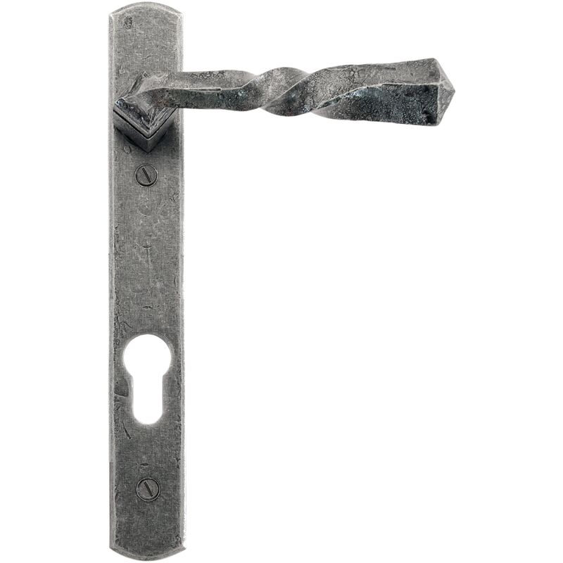 From The Anvil - Pewter Narrow Lever Espag. Lock Set