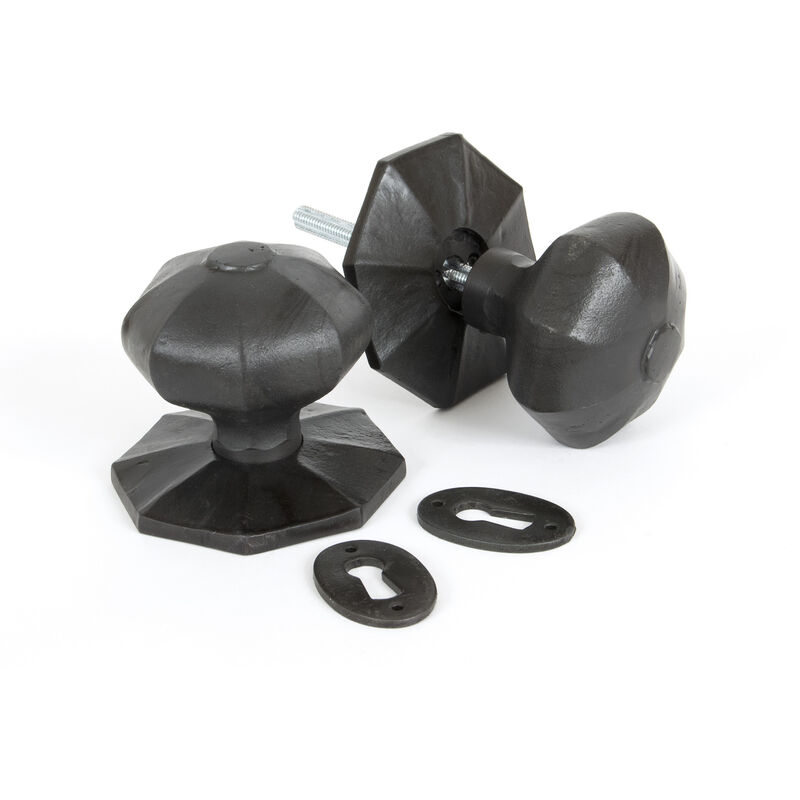From The Anvil - Beeswax Octagonal Mortice/Rim Knob Set - Large
