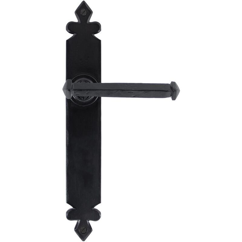 From The Anvil - Black Tudor Lever Latch Set