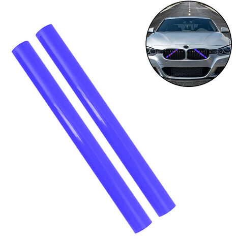 Front Grille Insert Trim Strips Cover Frame Car Decorations Stickers For F20 Series Sport Style, blue