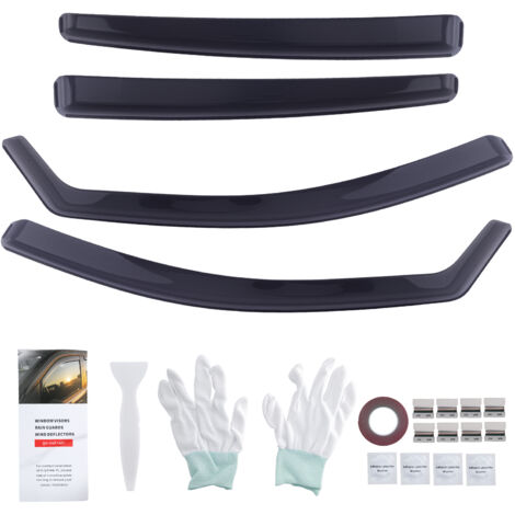 Front Rear Wind Deflectors for Hyundai IONIQ 2017-2021 Rain Guards Visor 4pcs
