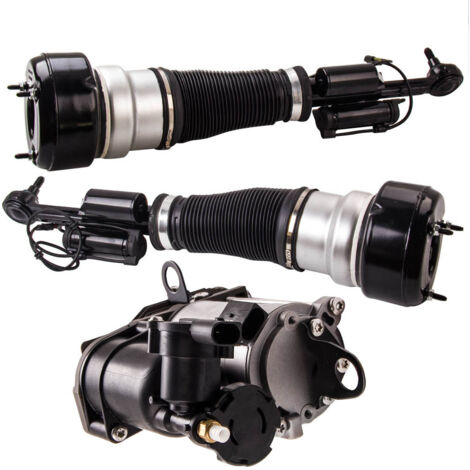 Front Suspension Damper+Compressor Pump for Mercedes S-Class W221 4MATIC 05-13