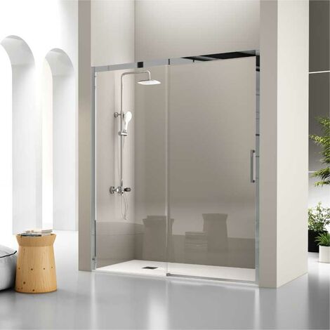 Frontal de ducha + Puerta Corredera 110  cm LUKA